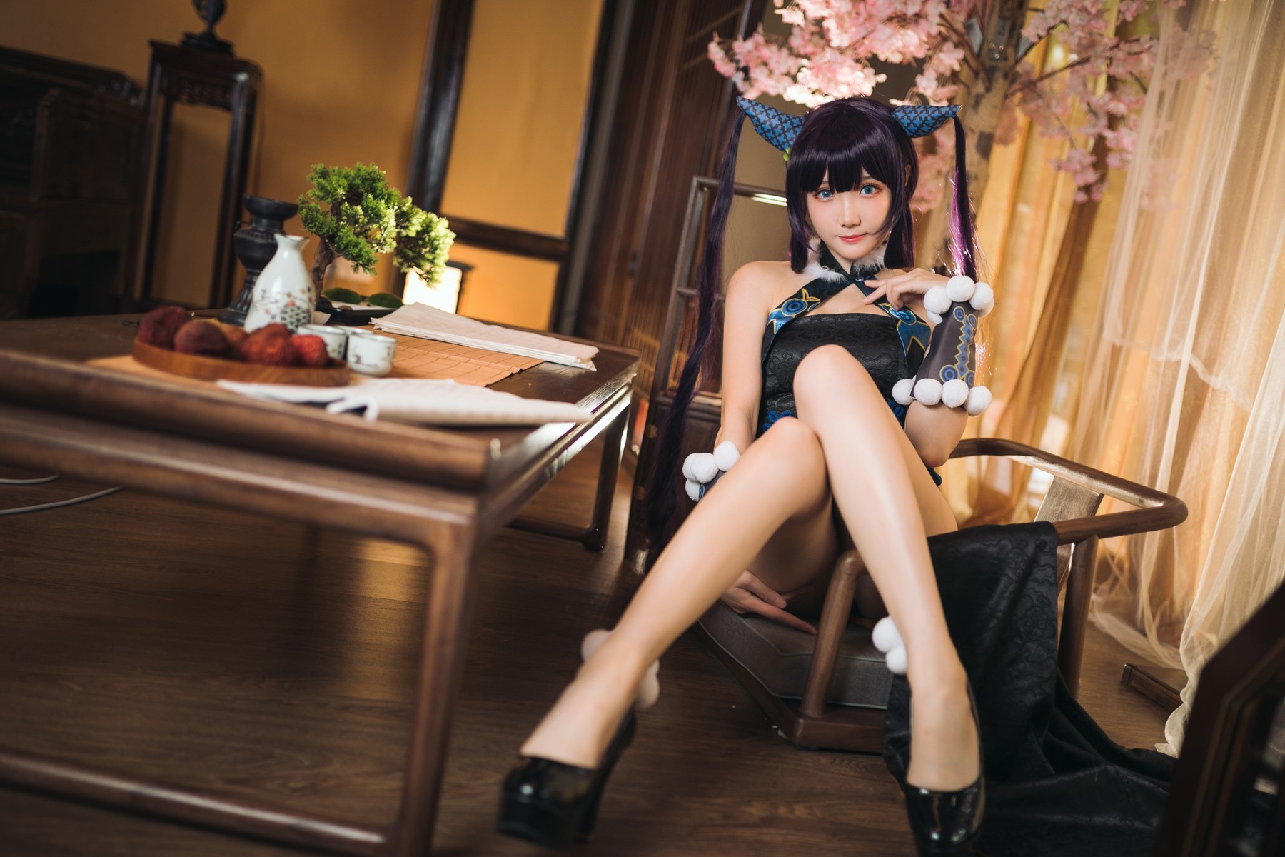 Cosplay瓜希酱杨贵妃套图