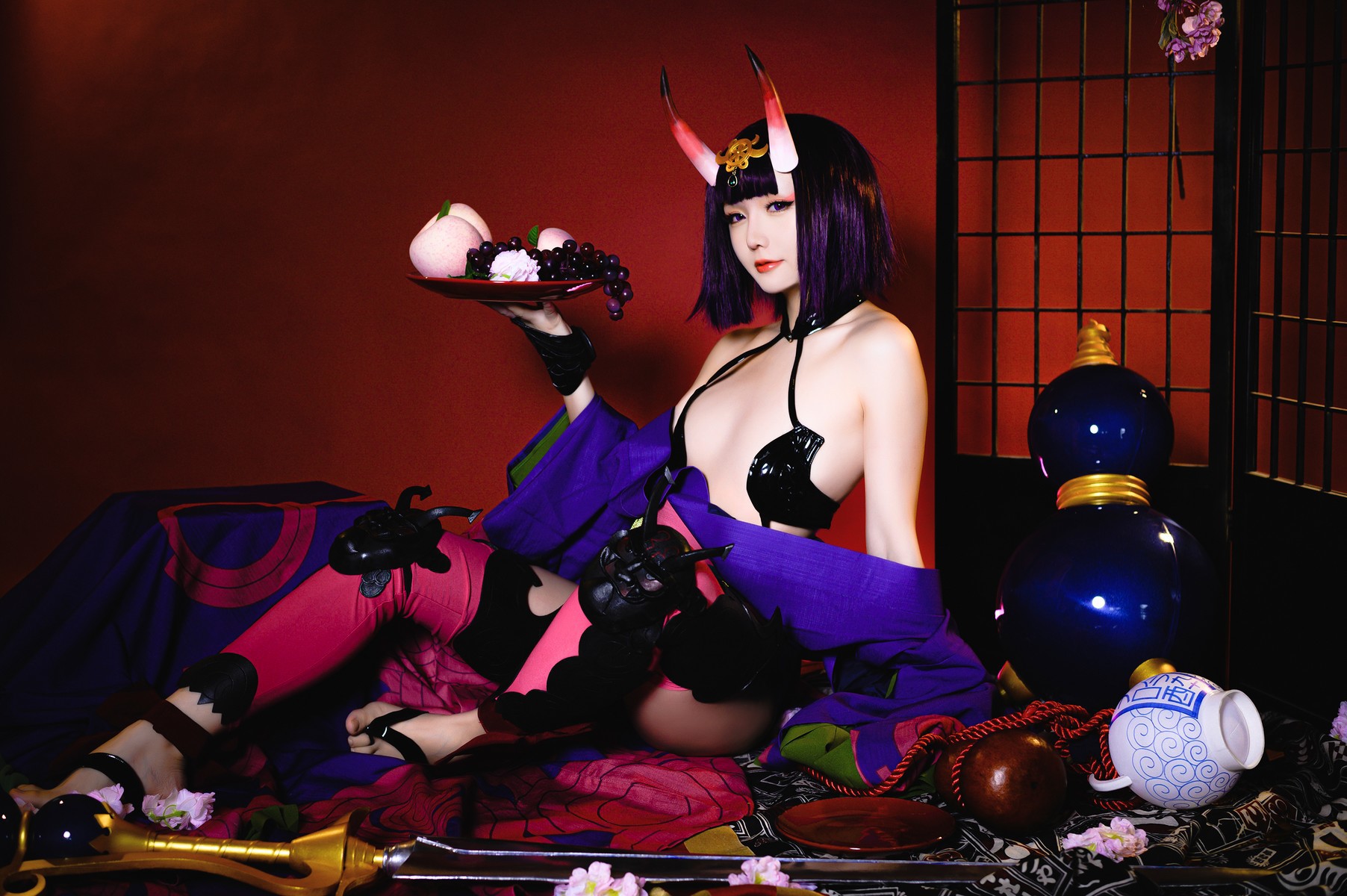 Cosplay星之迟迟Hoshilily酒吞原皮高清全套