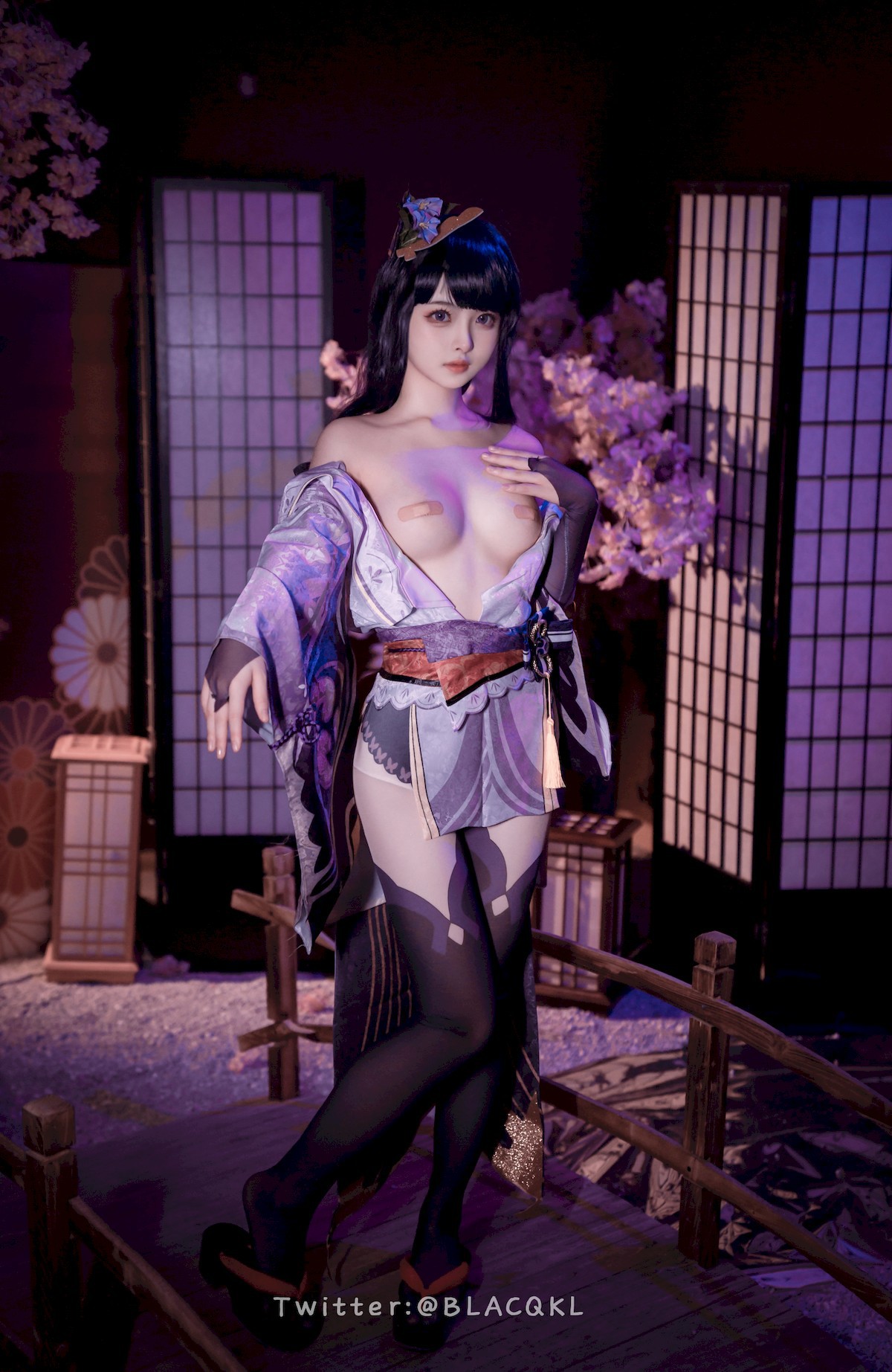Cosplay白莉愛吃巧克力雷電將軍原版写真