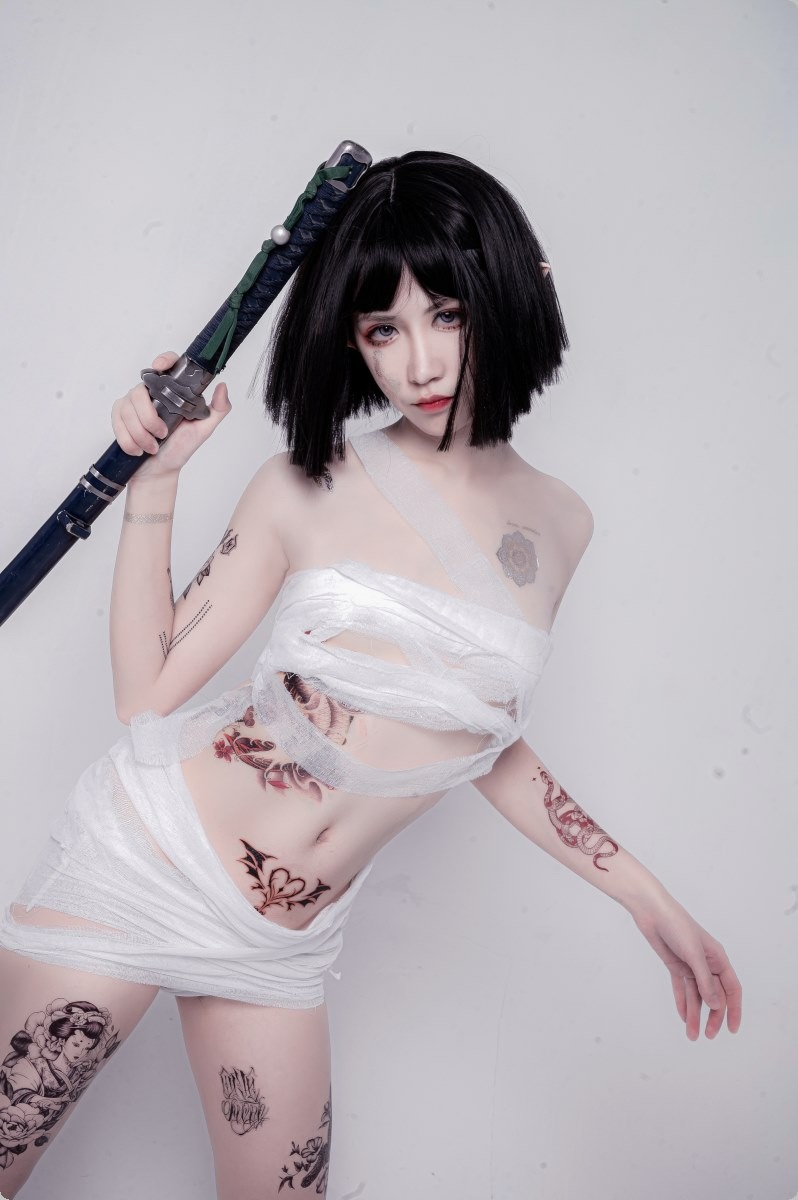 Cos阮邑Fairy绑带和武士41P精修版