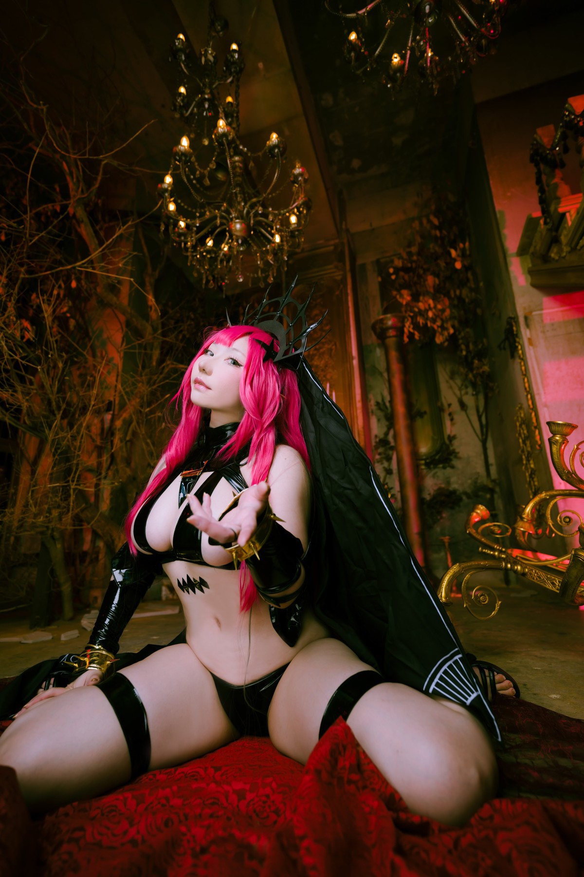 CosplaySAKUサクMorganleFaySet05免费资源