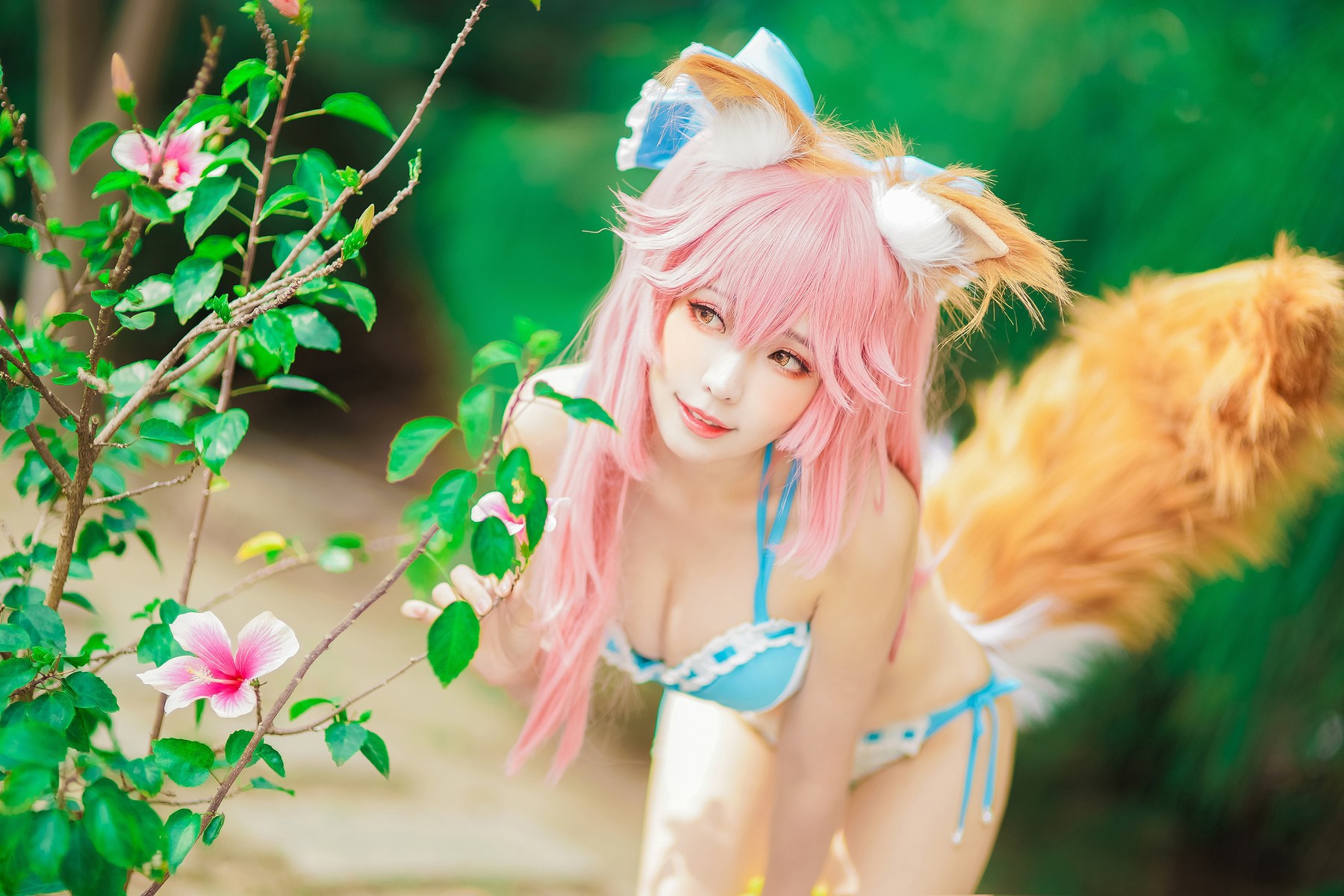 CosplayElyEE子玉藻前泳池写真集