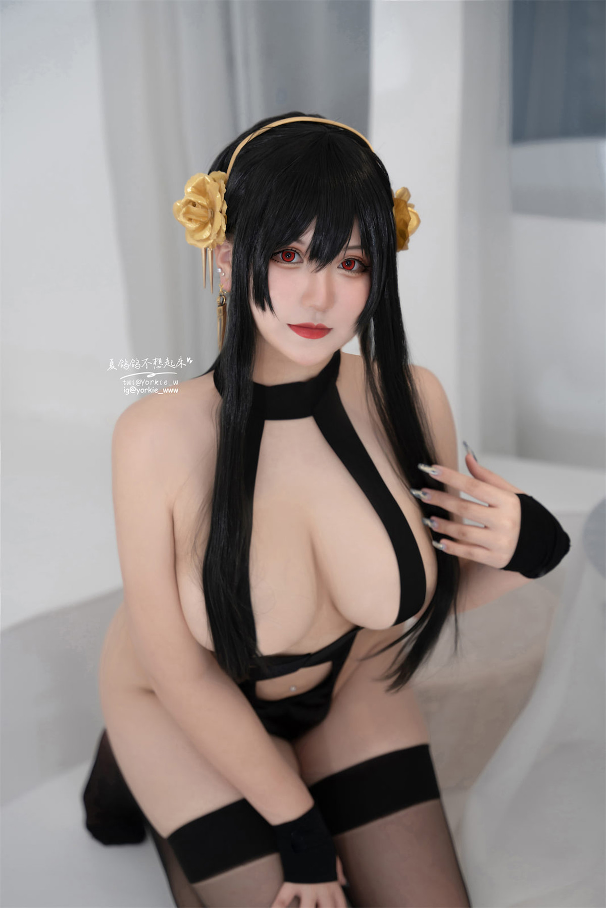 Cosplay夏鸽鸽不想起床约尔太太泳衣4K图集
