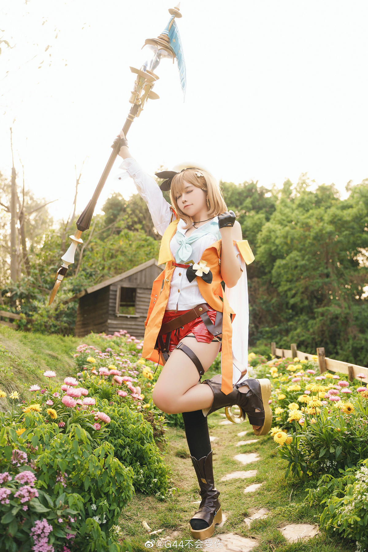 CosplayG44不会受伤雅努斯ampライザリンシュタウト网红写真