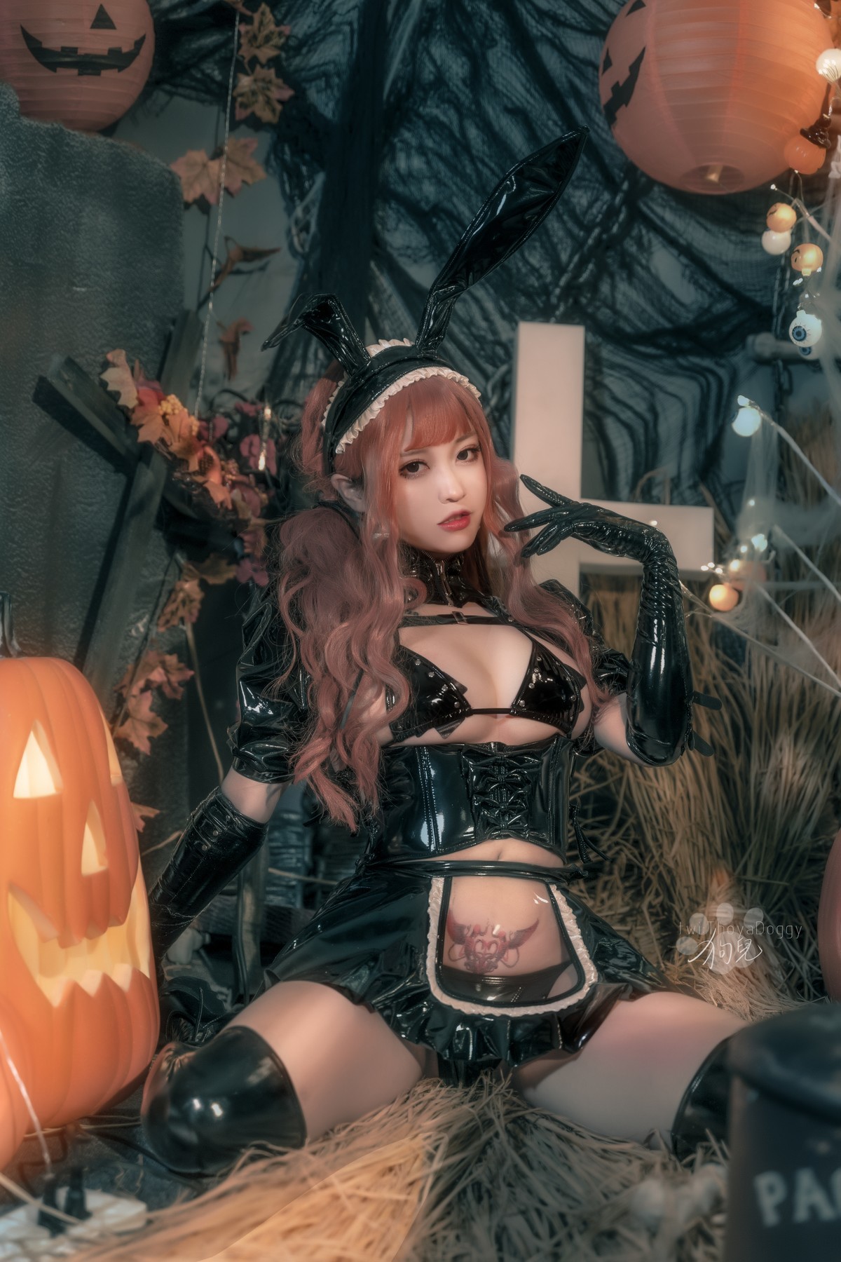 Cosplay奇行家狗崽漆皮兔女仆热门合集