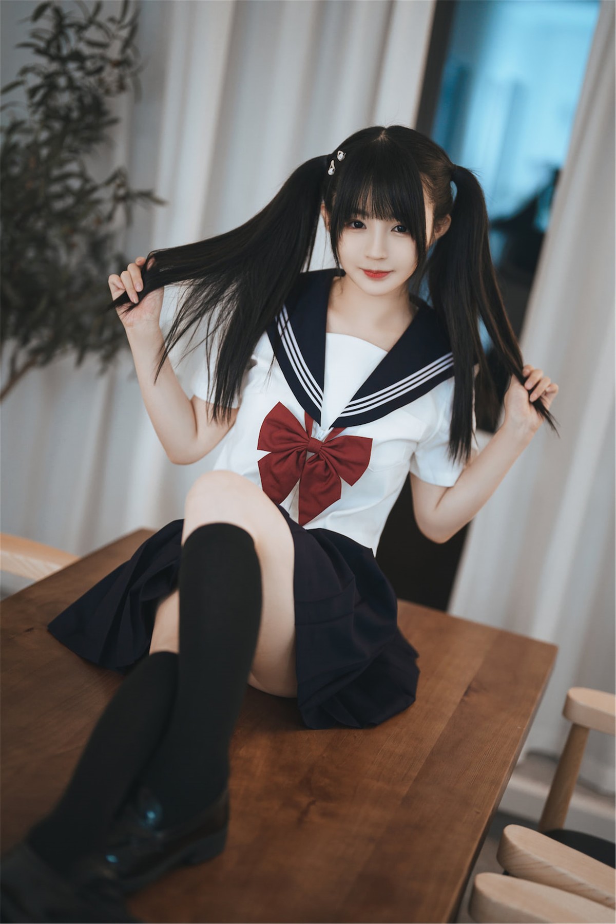 Cosplay桜井宁宁双马尾JK全新上线