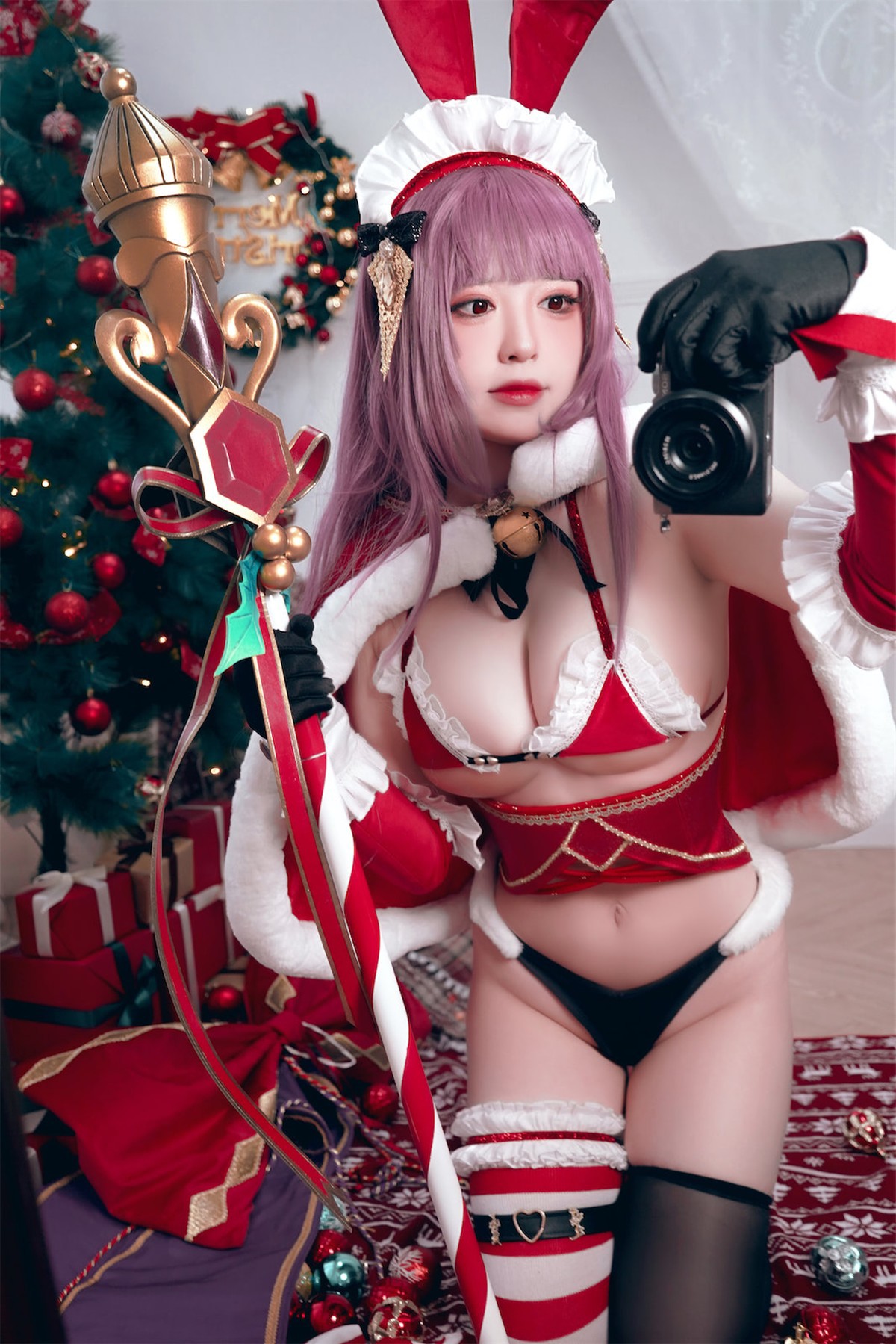 Cosplay半半子ChristmasBunnyAike写真集