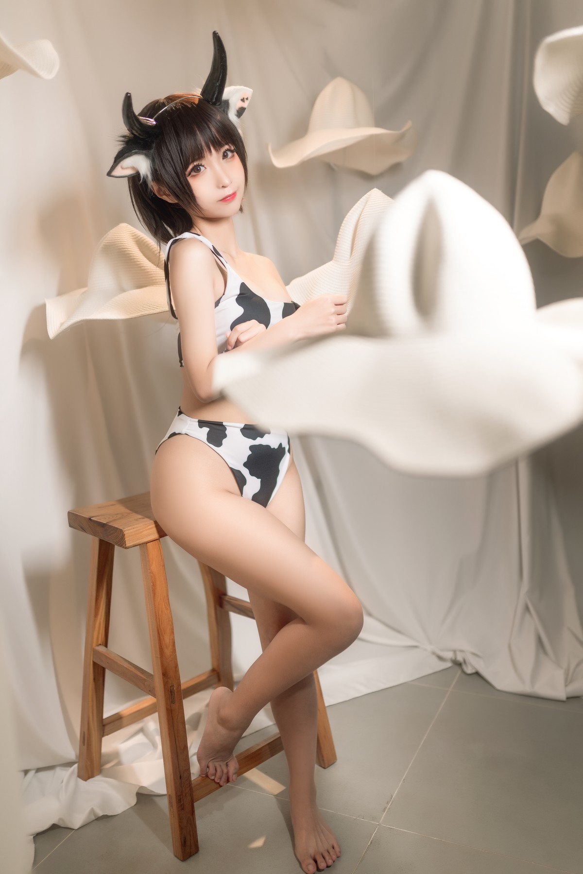 Cosplay蠢沫沫Chunmomo花花牛爆款写真