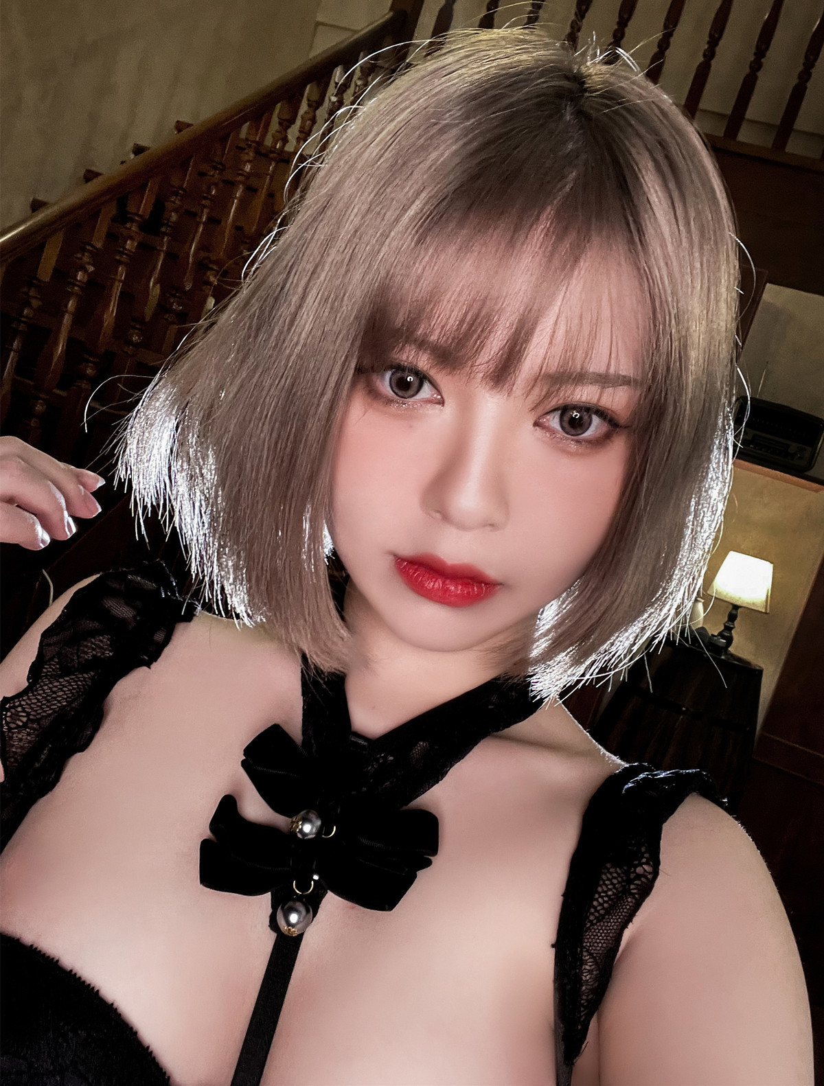 Cosplay半半子今日は黑最新写真
