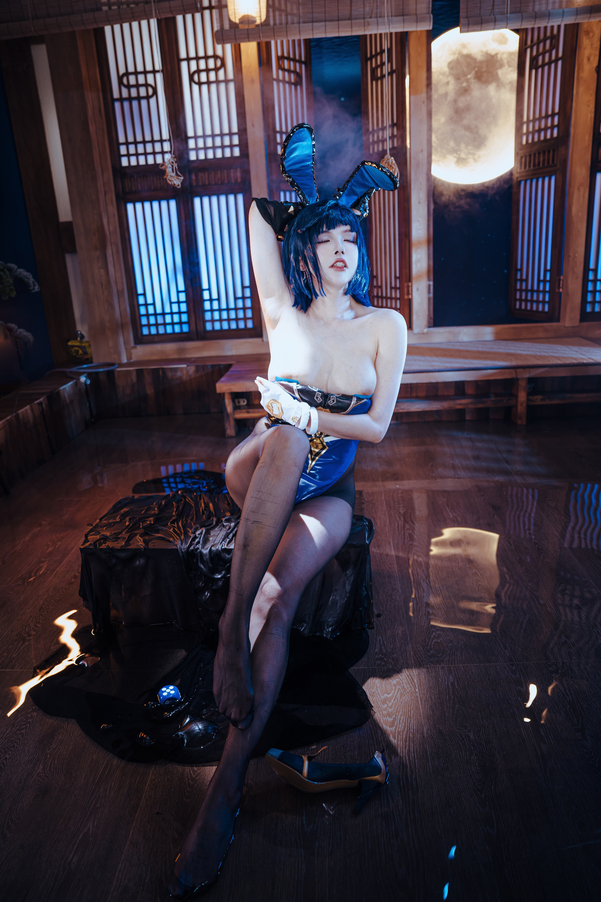 Cosplay夏小秋秋秋夜兰兔女郎Set02限时福利