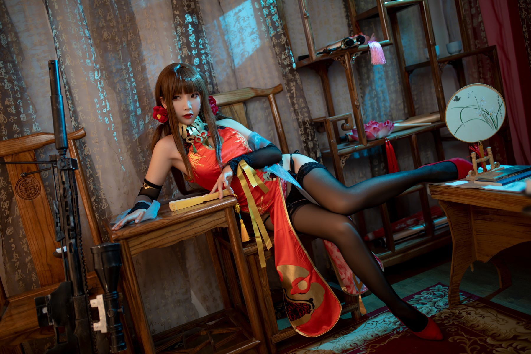 Cosplay面饼仙儿DSR50红牡丹今日更新