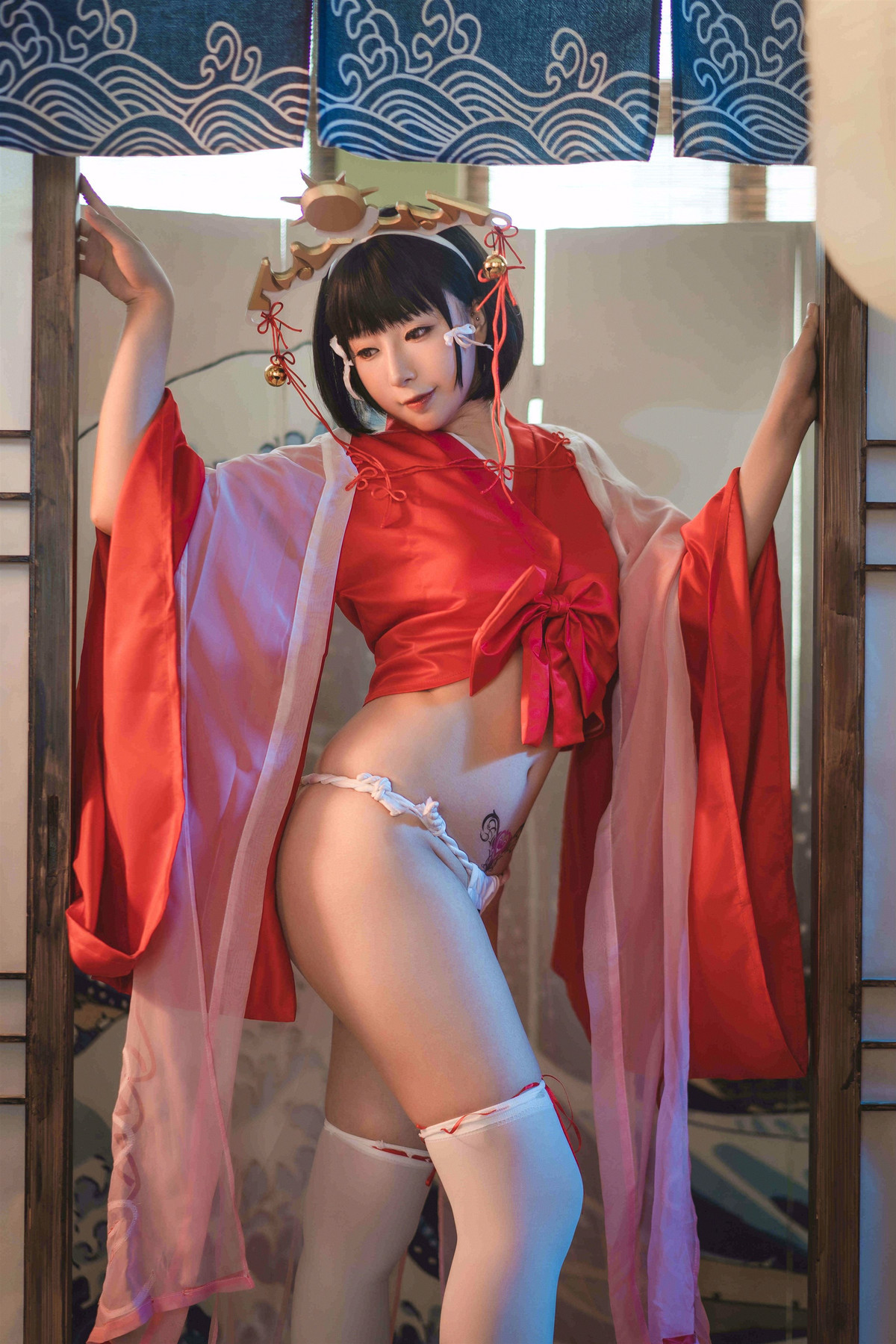 Cosplay小容仔咕咕咕黑兽巫女辉夜作品集