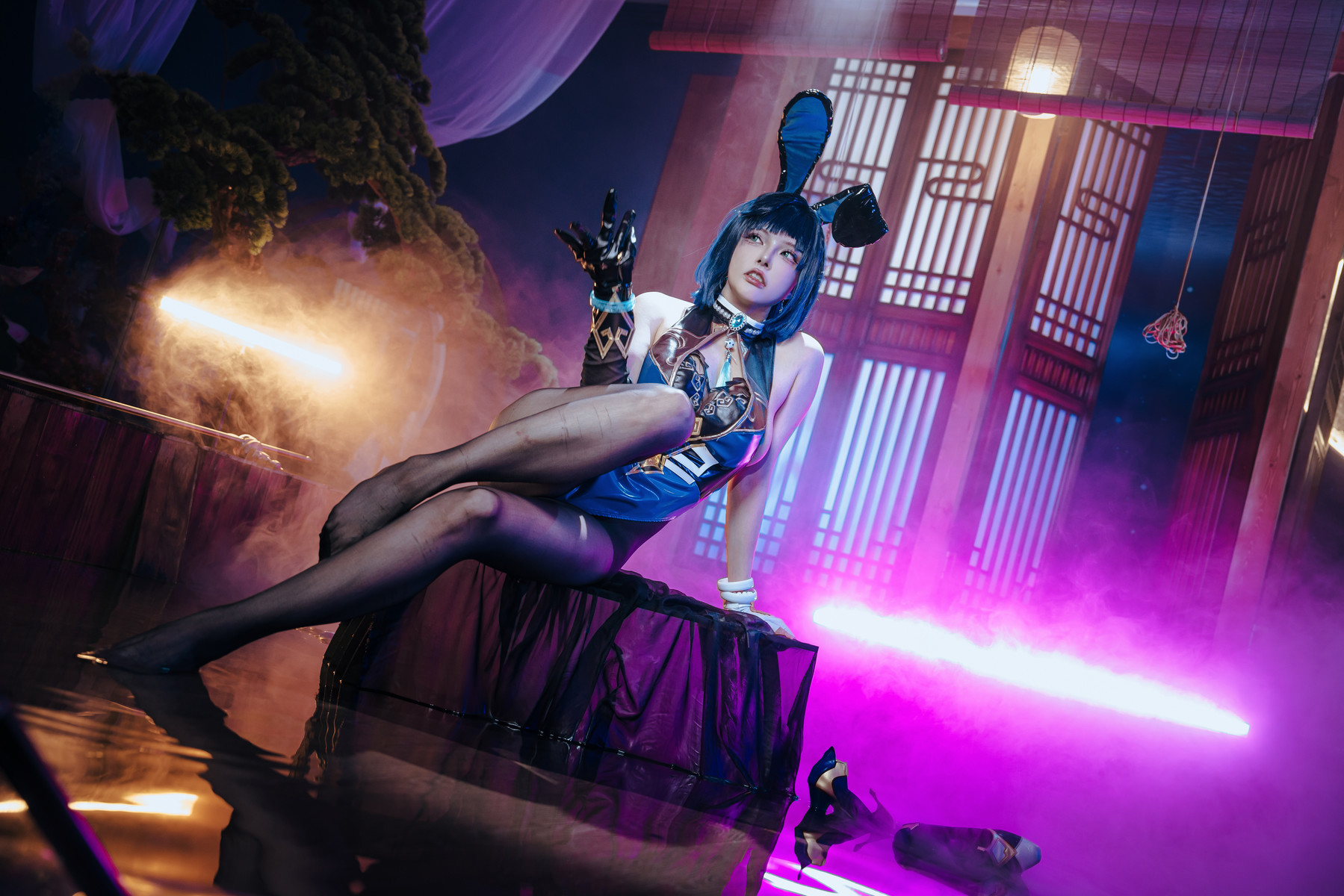Cosplay夏小秋秋秋夜兰兔女郎Set02限时福利