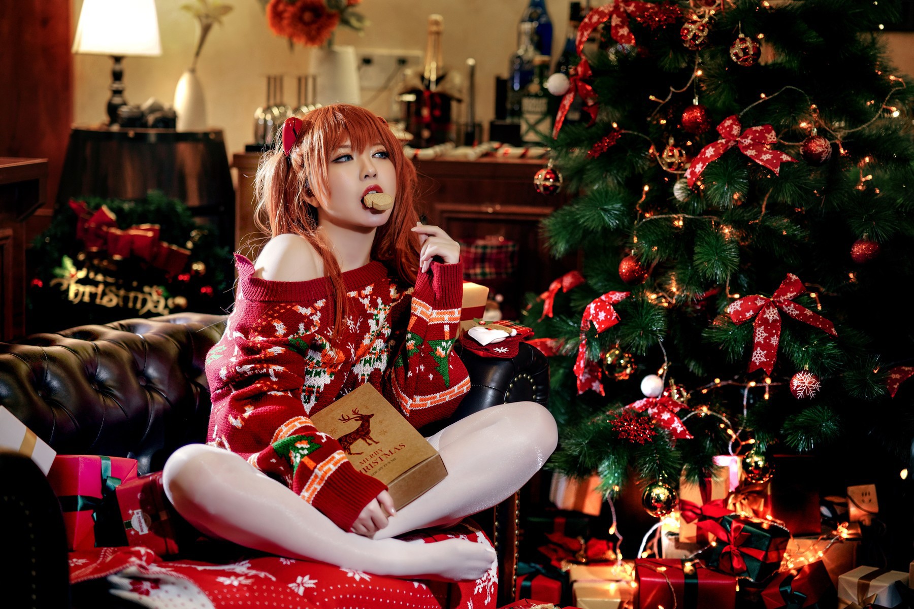 Cosplay半半子式波ASUKAChristmas首发资源