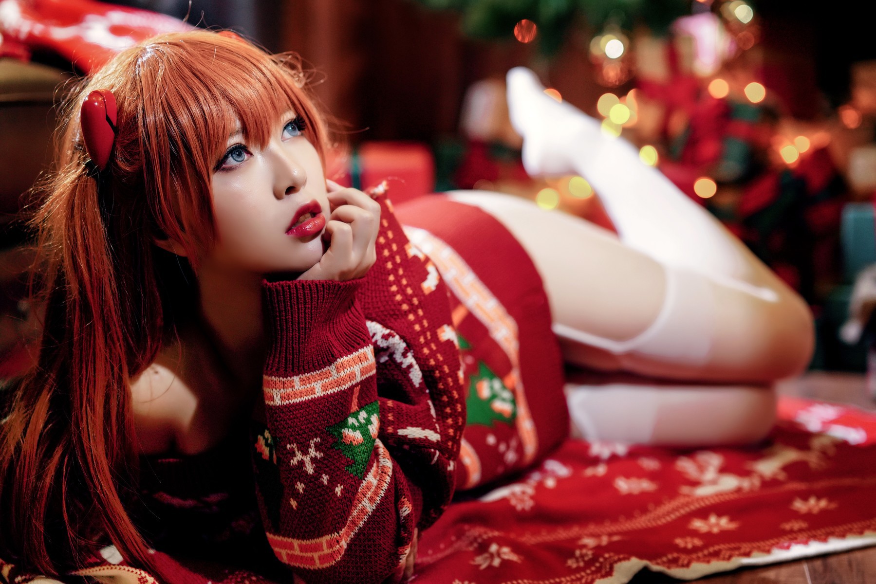 Cosplay半半子式波ASUKAChristmas首发资源