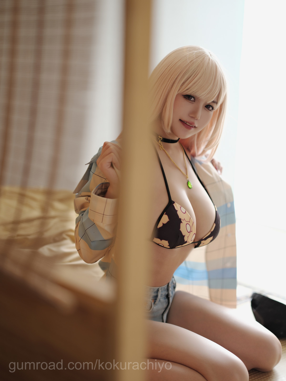 Cosplay小仓千代w喜多川海夢泳装人气写真