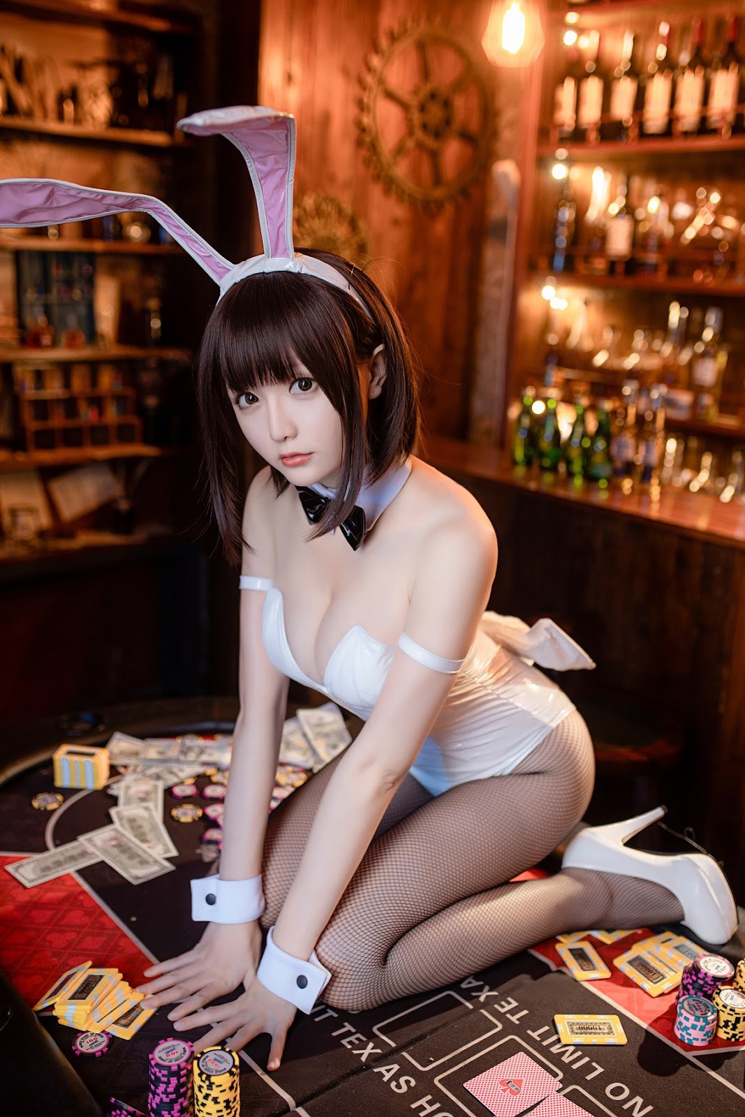 Cosplay星之迟迟Hoshilily加藤惠兔女郎免费福利