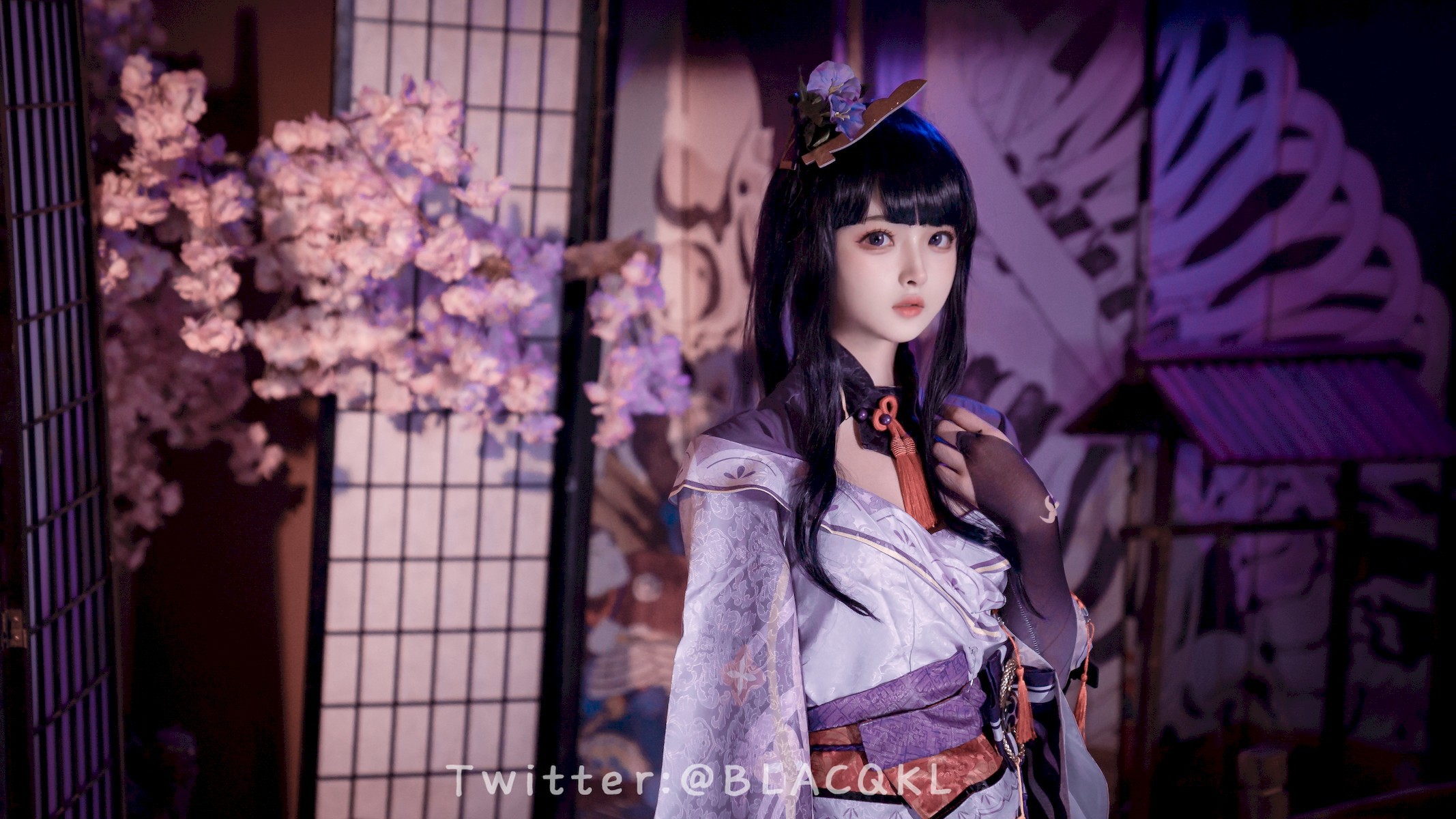 Cosplay白莉愛吃巧克力雷電將軍原版写真