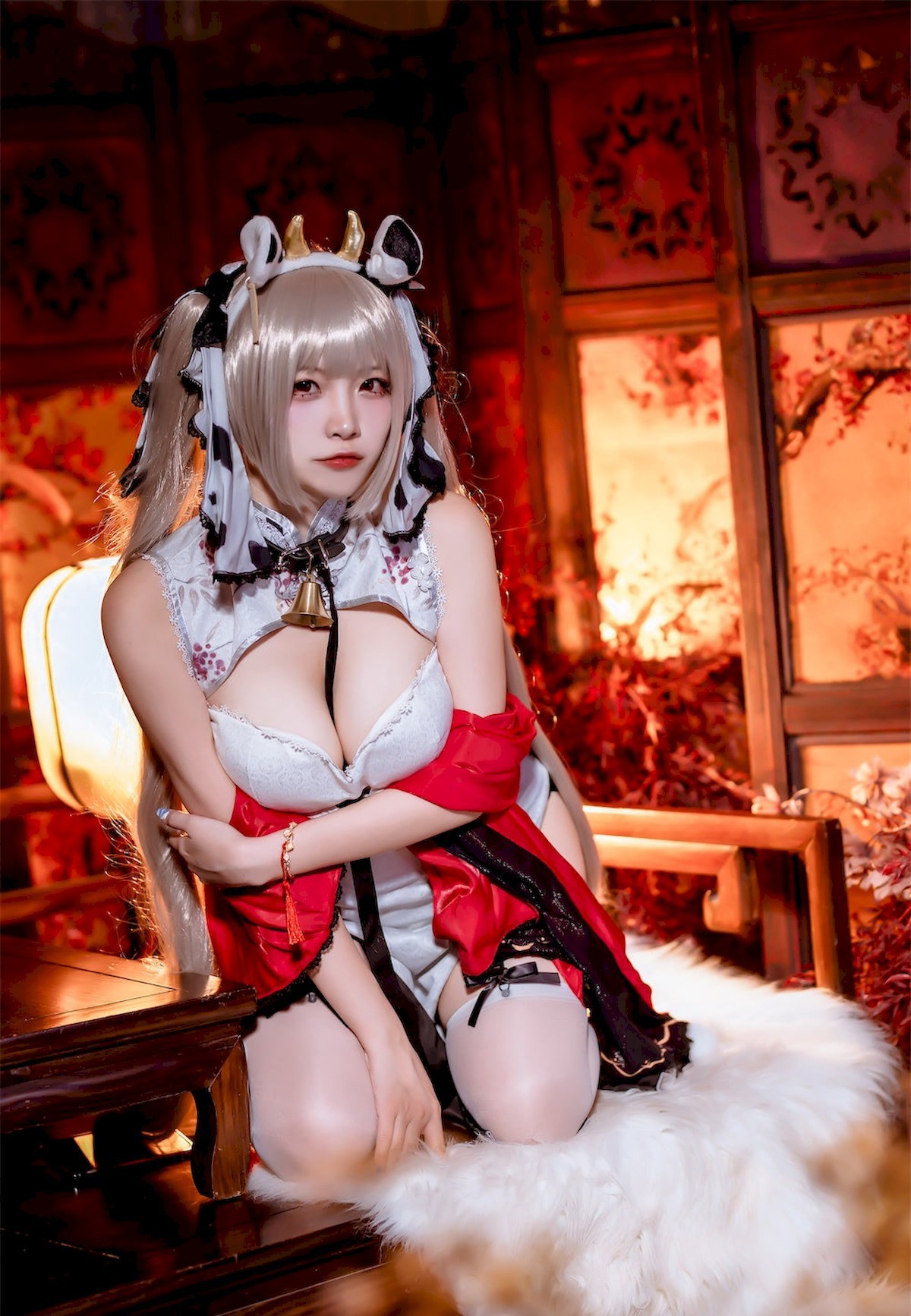 Cosplay二佐Nisa碧蓝航线可畏旗袍独家发布