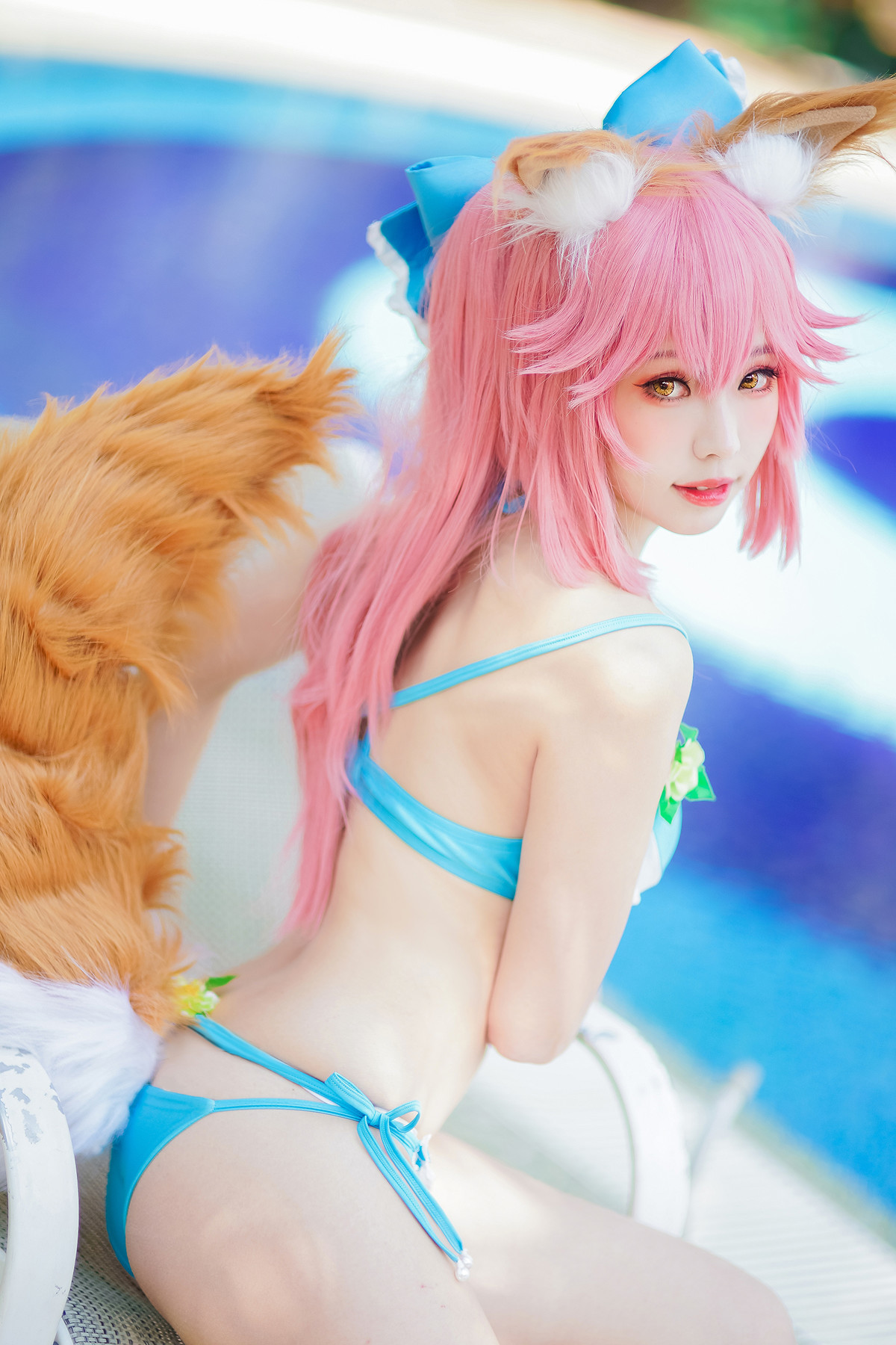 CosplayElyEE子玉藻前泳池写真集