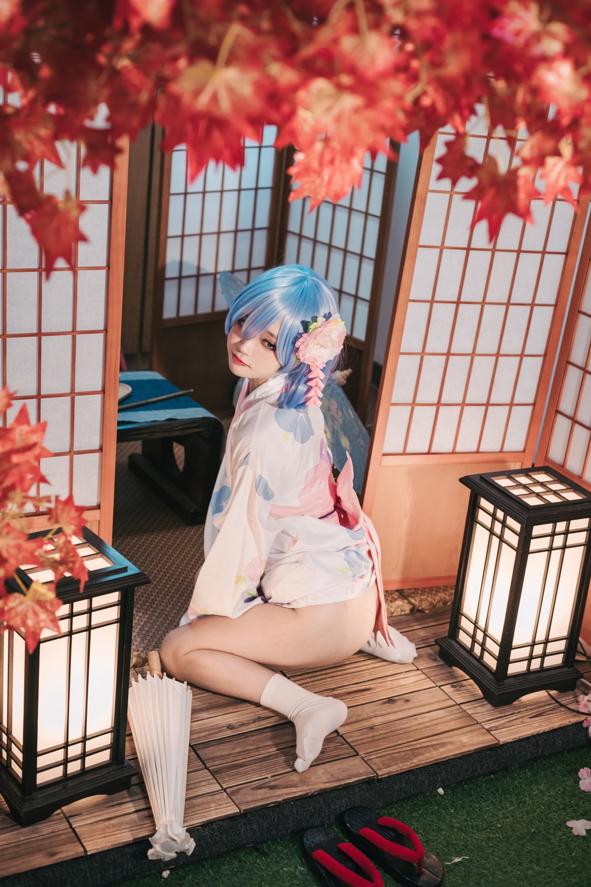 Cosplay神沢永莉蕾姆和风免费体验