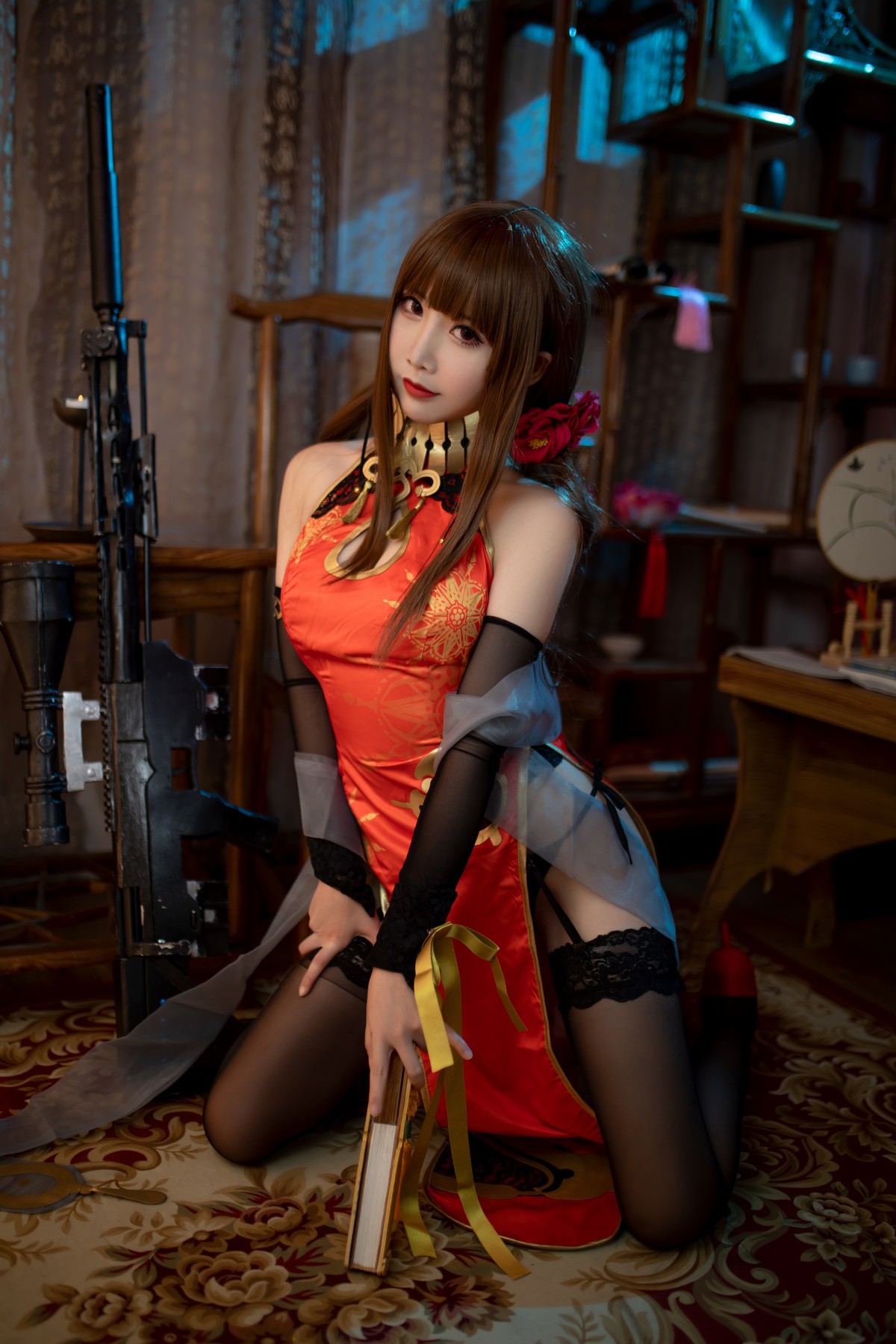 Cosplay面饼仙儿DSR50红牡丹今日更新