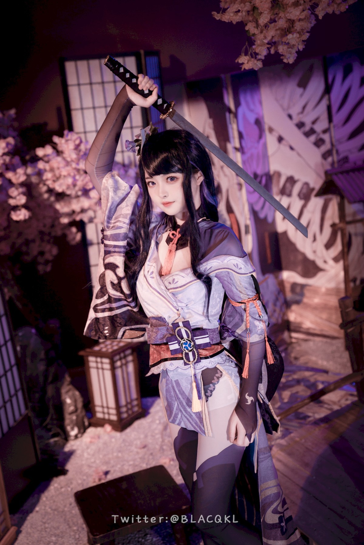 Cosplay白莉愛吃巧克力雷電將軍原版写真