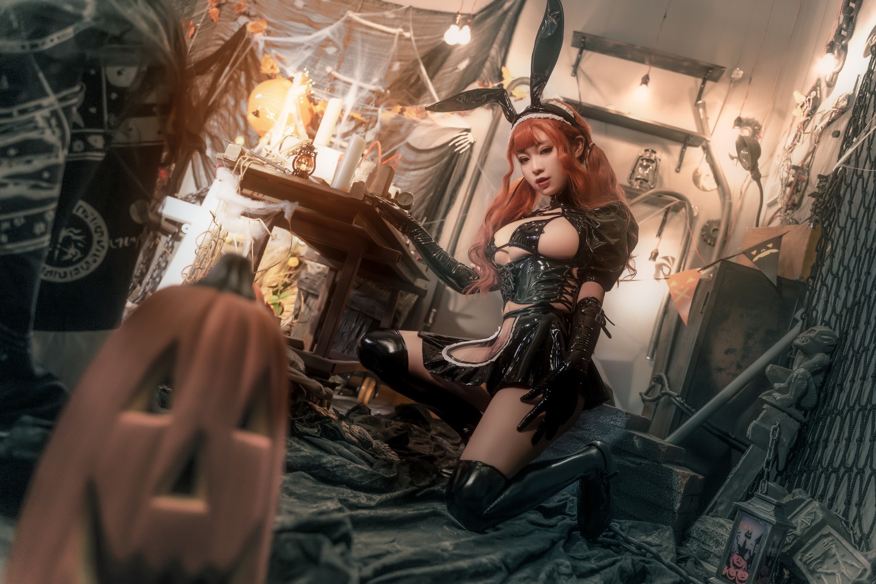 Cosplay奇行家狗崽漆皮兔女仆热门合集