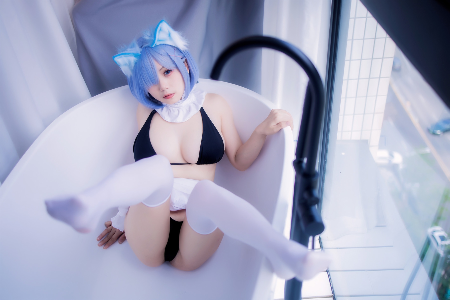 Cosplay末夜787蕾姆女仆泳装精品合集